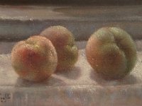 Le pesche  Olio su MDF - 25 x 18